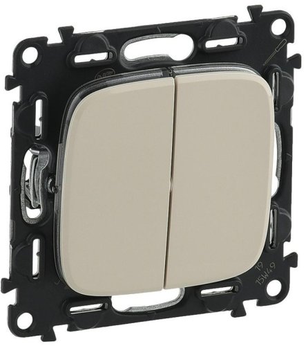 Выключатель без рамки Legrand Valena Allure 2-кл. слоновая кость   картинка